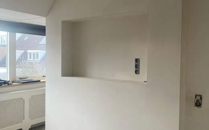 Trasdosado de pladur con hornacina en vivienda, servicio en Murcia y Mar Menor